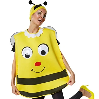 Abbildung von dressforfun Kostüm Unisexkostüm Cartoon Biene, Poncho in Einheitsgröße