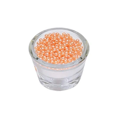 Abbildung von 200 Perlen 4mm apricot 714 // Kuststoff Bastelperlen Drahtsterne Wachsperlen Perlenkette