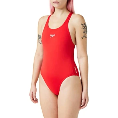 Abbildung von Speedo Damen Endurance+ Medalist Badeanzug, Rot, 32