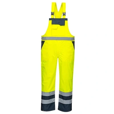 Abbildung von Portwest Kontrast Latzhose ungefüttert, Größe: M, Farbe: Gelb/Marine, S488YNRM