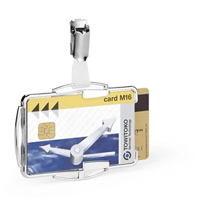 Abbildung von Durable Kartenhalter Rfid Secure Duo, Schutz für 2 Karten, Packung à 10 Stück, silber, 890223