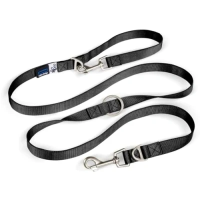 Abbildung von Curli verstellbare Leine, Nylon, 200x1,5cm, schwarz