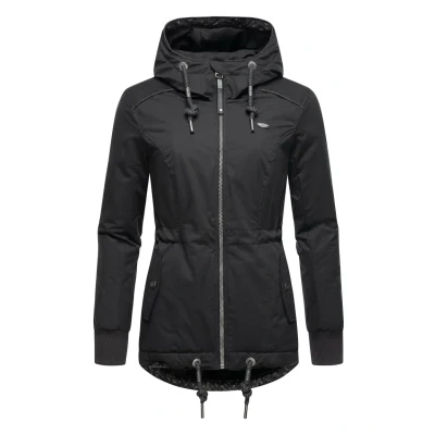 Abbildung von Ragwear YM Danka Regenjacke / wasserabweisende Jacke, Damen, Größe: XL, Black