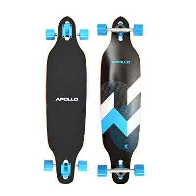 Abbildung von Twin Tip DT Longboard 38&quot; aus mehrlagigem Holz für idealen Flex &amp; Stabilität
