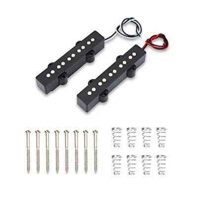 Abbildung von Bass Tonabnehmer,2 St¨¹ck Open Bridge Pickup Set Musikinstrument Zubeh?r f¨¹r 5 Saiten Jazz JB E Gitarre, aufsammeln