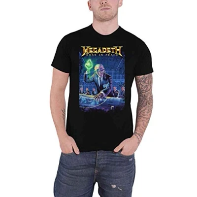 Abbildung von Megadeth T Shirt Rust in Peace 30th Anniversary Band Logo new Official Black Size XL, Schwarz, XL