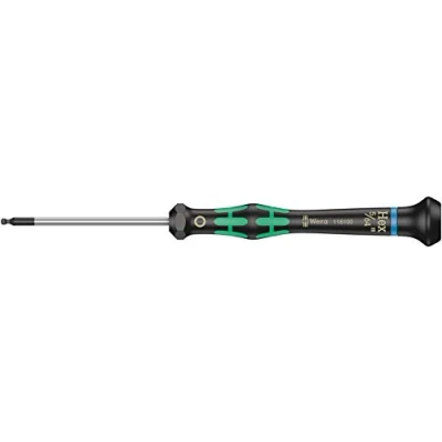 Abbildung von Wera 2052 Elektroniker Sechskant Kugelkopfschraubendreher, 5/64 Zoll x 60 mm, 1 Stück, 05118100001