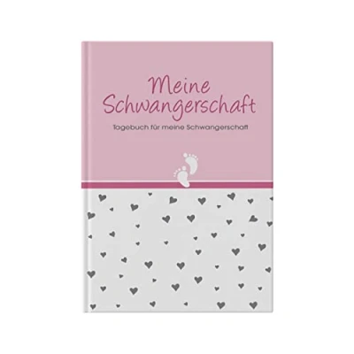Abbildung von Schwangerschaftstagebuch Tagebuch für die Schwangerschaft zum selber eintragen I Geschenk Schwangere Pink