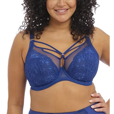 Abbildung von ELOMI Damen Brianna Strappy Underwire Bra Plunge BH, Lapis, 90G