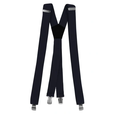 Abbildung von Fabio Farini HOSENTRÄGER 3CM Breite Xform Verstellbare LÄNGE MIT Clipverschluss Gürtel business, Herren, Größe: One Size, Dunkelblau
