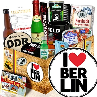 Abbildung von I love Berlin witzige Geschenke DDR Geschenkbox Mann