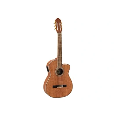Abbildung von DIMAVERY CN 300 Klassikgitarre, mahagoni Klassische Gitarre mit Tonabnehmer
