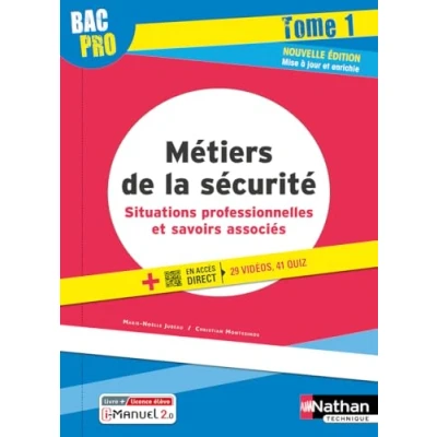 Abbildung von Métiers de la sécurité Situations professionnelles et savoirs associés Tome 1 Bac pro élève 2022