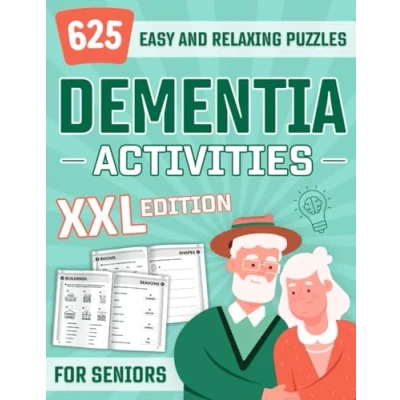 Abbildung von Dementia Activities for Seniors: 625 Easy and Relaxing Logic Puzzles Alzheimer&#039;s Patients, Cognitive Memory Games in XXL ... Elderly, Stress Relief Activity Book