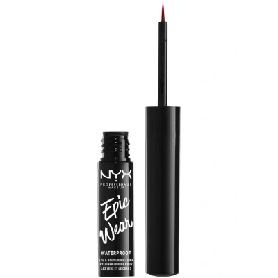 Abbildung von Nyx Professional Makeup Eyeliner Slide ON Pencil Eyeliner, Damen, Größe: 3.5 ml, Red