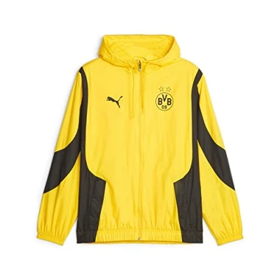 Abbildung von Puma Borussia Dortmund Prematch Fussball Vereinsmannschaften, Herren, Größe: Large, Cyber yellow black