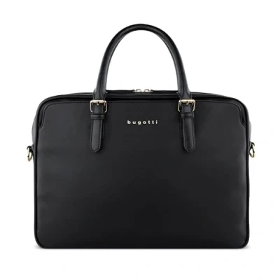 Abbildung von Bugatti Ella Businesstasche 15&quot;, Aktentasche in Saffiano Art aus Kunstleder mit Laptopfach, schwarz
