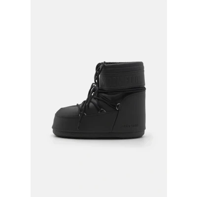 Abbildung von Moon Boot ICON LOW Unisex Schnürstiefelette, Größe: 39 41, Black Schuhe