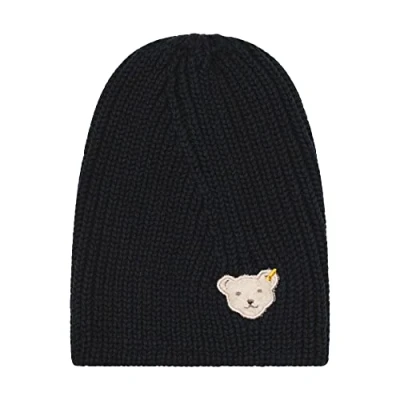 Abbildung von Steiff Girl&#039;s Bommel Beanie Mütze, Navy, 51