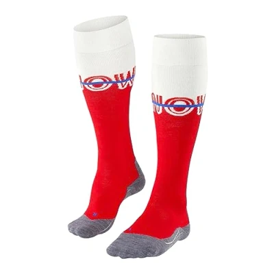 Abbildung von FALKE Damen Skisocken SK4 Advanced W Kh Wolle Funktionsmaterial warm dünn 1 Paar, Rot Lipstick 8000 Snow O, 39 40
