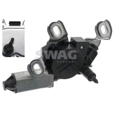 Abbildung von SWAG 30 94 8672 Scheibenwischermotor 12 hinten SKODA: Octavia II Schrägheck