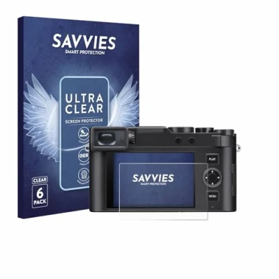 Abbildung von Savvies 6 Stück Schutzfolie für Leica D Lux 8 Displayschutz Folie Ultra Transparent