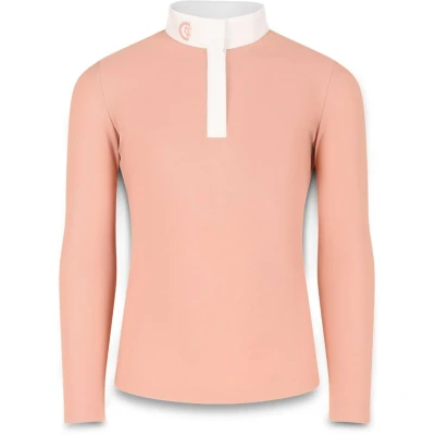 Abbildung von Wettkampfshirt Tokio Mädchen Langarm Altrosa Größe 150
