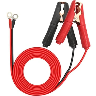 Abbildung von HuaLiSiJi Krokodilklemmen Autobatterie 12V 24V, Batterieklemmen 14AWG 30A, für Autobatterie, Anderes Gerät (1.8m)