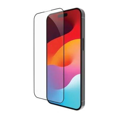 Abbildung von Apple iPhone 15 Schutzfolie dbramante1928 Eco Shield Screenprotector Nachhaltige Displayschutzfolie für das