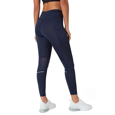 Abbildung von TCA SuperThermo Performance Leggings für Damen, High Waist, Blickdicht Sportleggings mit Handytasche, Laufhose Yoga &amp; Fitness Dunkelblau, XS