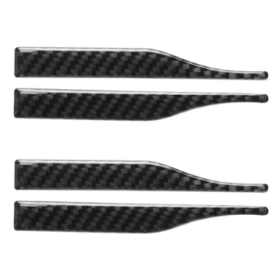 Abbildung von SG Store 4 Stück Auto Rückspiegel Schutzfolie Anti Kollisions Kratzstreifen 12 x 1,44 cm Kohlefaser Schutzaufkleber Dekoration Aufkleber