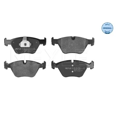 Abbildung von MEYLE 025 231 8320 Bremsbelagsatz ORIGINAL Quality Vorderachse für Verschleißwarnanzeiger vorbereitet mit Anti Quietsch Blech BMW: X3, 3 Limousine