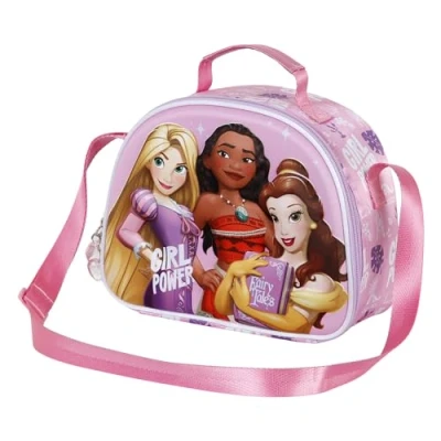 Abbildung von Disney Prinzessinnen Power 3D Frühstückstasche, Lila, 25,5 x 20 cm