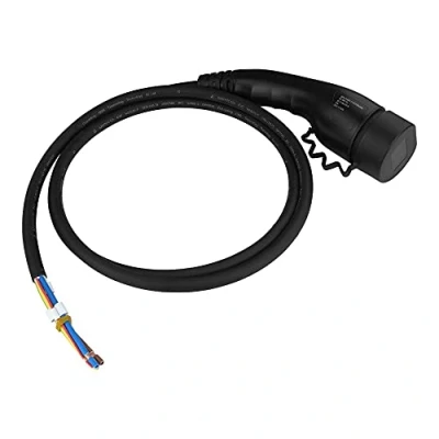 Abbildung von Ladestecker Ladekabel Elektroauto TYP 2 mit Kabel 2m offen Ende 230V 16A 3,6kW 5842