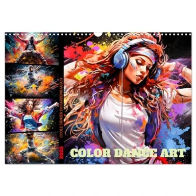 Abbildung von Color Dance Art (Wandkalender 2025 DIN A3 quer), CALVENDO Monatskalender