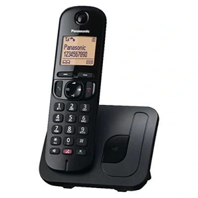 Abbildung von Panasonic KX TGC250JTB Digitales Schnurlostelefon für Senioren mit Blockierung von unerwünschten Anrufen, leicht ablesbares Display, Freisprecheinrichtung, Wecker, einzelner Empfänger, Anrufer ID,