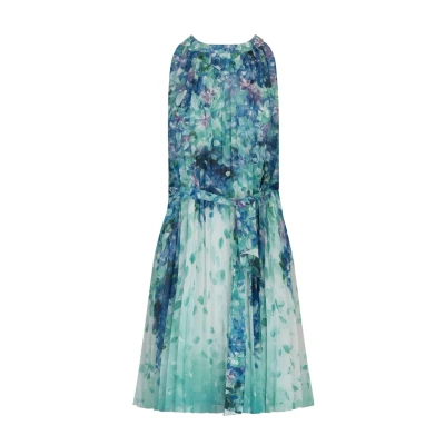 Abbildung von Apart Plissee Freizeitkleid, Damen, Größe: 34, Türkis multicolor