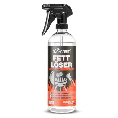Abbildung von bio chem Fettlöser Grillreiniger 750 ml Effektives Grill Spray zur Reinigung in Profi Qualität Grillrost Pflegespray geruchsneutral &amp; materialschonend für Jede Oberfläche, besonders Aluminium