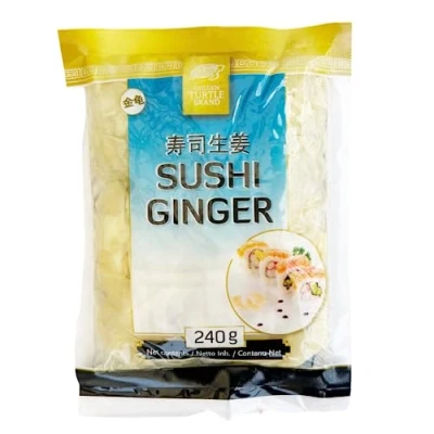 Abbildung von GOLDEN TURTLE SUSHI Ingwer WEIß 240g / 160g ATG eingelegter GINGER