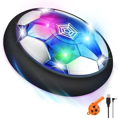 Abbildung von lenbest Air Power Fußball Fussball Geschenke Jungen Kinderspielzeug Kinder Spielzeug ab 3 4 5 6 7 8 9 10 Jahre LED Wiederaufladbar Indoor Spiele Hover Ball