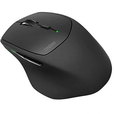 Abbildung von Rapoo MT550 kabellose Maus wireless Mouse 1600 DPI Sensor 12 Monate Batterielaufzeit ergonomisch für und Rechtshänder PC &amp; Mac schwarz