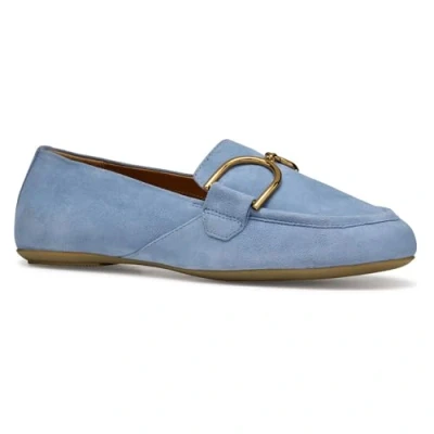Abbildung von Geox Palmaria Slipper, Damen, Größe: 38, Light blue Veloursleder