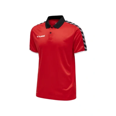 Abbildung von Hummel Fussballauthentic Functional Poloshirt, Herren, Größe: Small, Rot