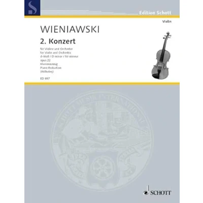 Abbildung von Konzert No. 2 d Moll: op. 22. Violine und Orchester. Klavierauszug mit Solostimme.: violin and orchestra. Réduction pour piano avec partie soliste. (Edition Schott)