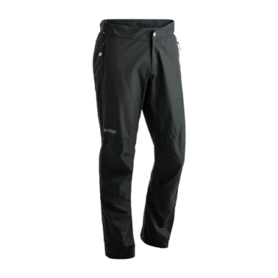 Abbildung von Maier Sports Raindrop M, Herren Wanderhose, Wasserabweisende Outdoorhose für Trekking und Hiking, PFC frei, mTEX Wetterschutz Silverplus Netzfutter, Schwarz, 50 (W35/L32)