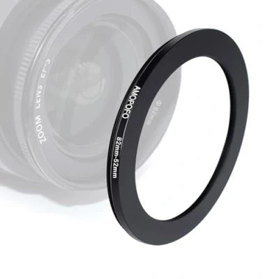 Abbildung von 82mm 52mm Step down Ringe Filteradapter Ring Metall Filter Adapterring von Kamera Objektiv mit Filtergewinde auf Zubehör