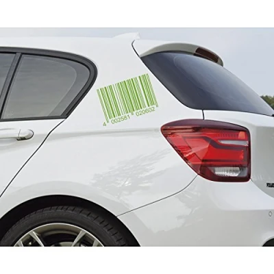 Abbildung von Foliatec 33916 Car Design Sticker Code, Maße 24 x 37 cm, Neon Grün