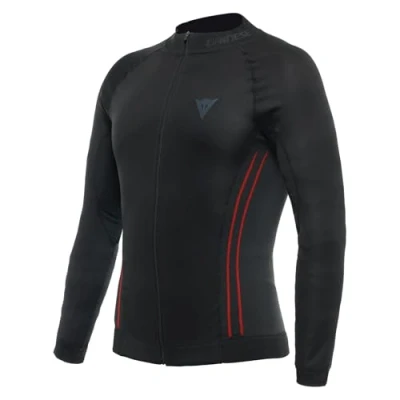 Abbildung von Dainese Herren No Wind Thermo LS Baselayer Shirt, Schwarz/Rot, L