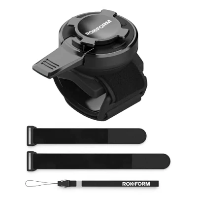 Abbildung von Rokform Universelle Fahrrad Handyhalterung, passend für jeden Fahrradlenker oder Fahrradvorbau mit den Maßen 2,2 cm bis 5,7 cm, funktioniert allen Twist Lock Hüllen Universal Adapter,