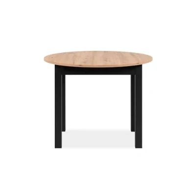 Abbildung von freiraum Esstisch Coburg, in Artisan Oak / schwarz 100x76x100cm (BxHxT)